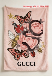 Gucci Pink Snake & Bloom Tapestry Romantic Gucci Floral Throw Blankets IMG_2924